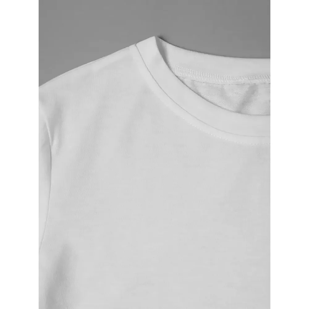 تي شيرت "سأغني نجاة الله" مطبوع عليه حروف وياقة دائرية وأكمام قصيرة