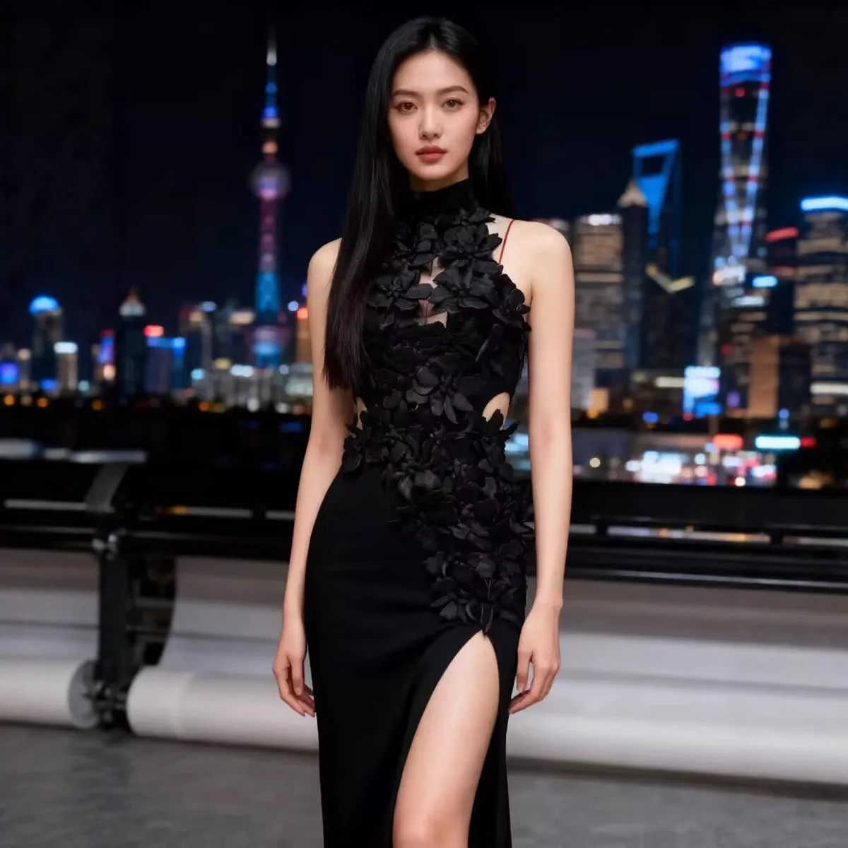 

2026 New Women Sexy Halter Hollow Out Flowers Bodycon Bandage Dress Red Backless Elegant Party Luxury Birthday Wedding Dresses