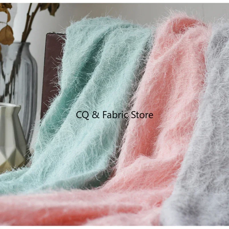 Plush Beard Fabric Spring And Summer Cut Flowers New Chiffon Tassel Super Fairy Women's Fashion Dress Fabric