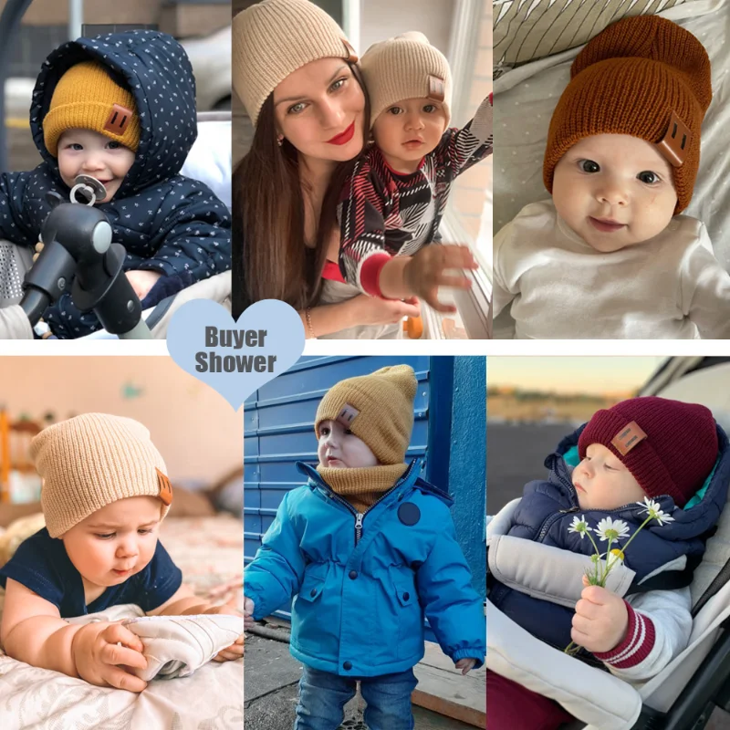 Mode Baby Hut für Jungen stricken Baby Mütze für Kinder Mütze Kinder Hüte für Mädchen Baby Motorhaube Kleinkind Mütze Säuglings zubehör 1-4y