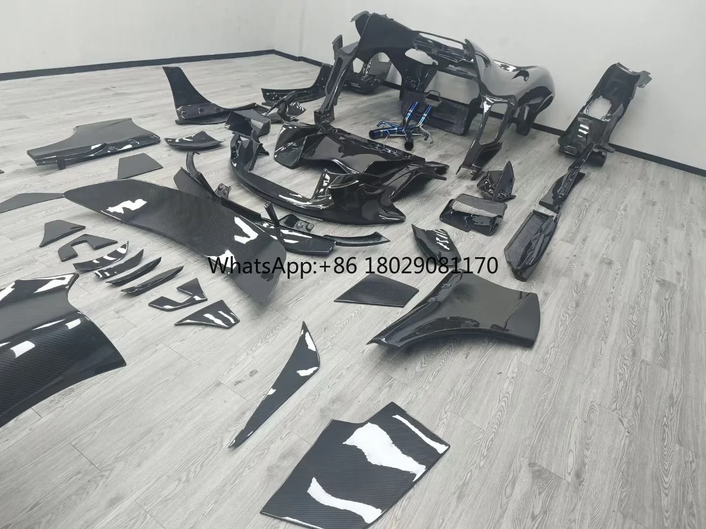 3K in fibra di carbonio auto paraurti anteriore minigonne laterali parafanghi paraurti posteriori Bodykit per Mclaren P1 aggiornamento al Kit carrozzeria GTR