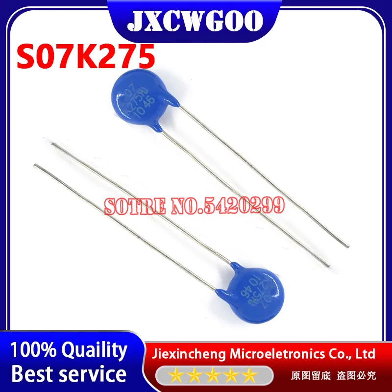 10 Uds nuevo original S07K275 Varistor 275V 1200A 110pF B72207S271K101 7MM