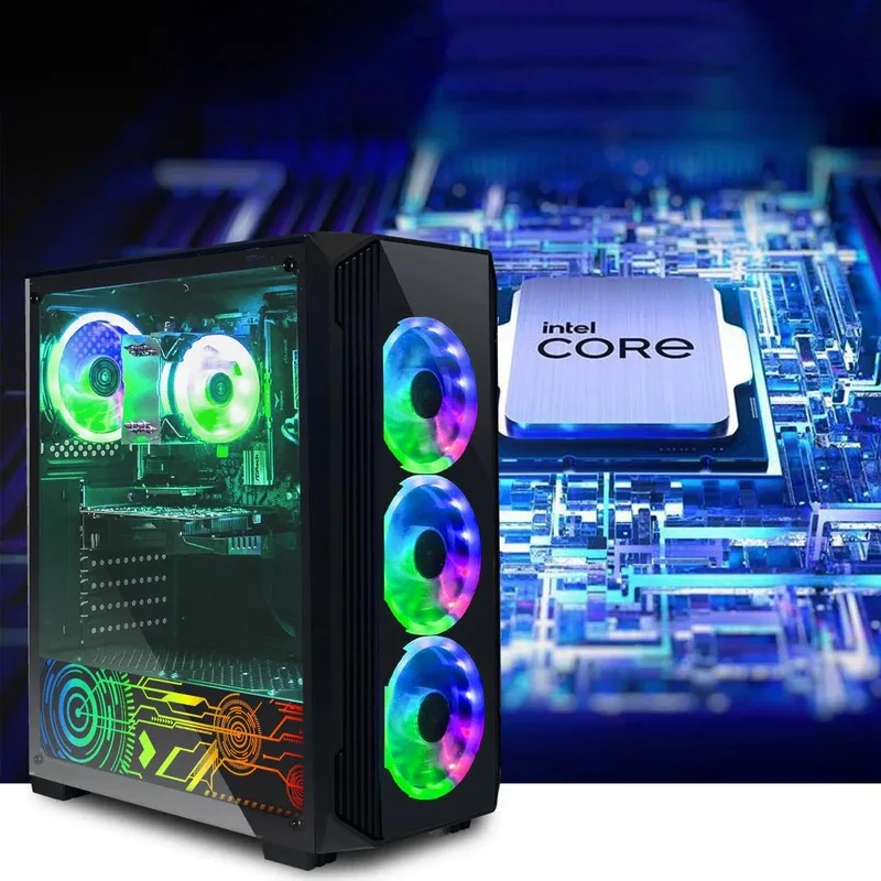 Torri desktop all'ingrosso Computer da gioco per PC Set completo Intel Core I7 4.0Ghz GTX 1660S 6GB 32GB DDR4 RAM 1TB SSD Ventole RGB per giocatori