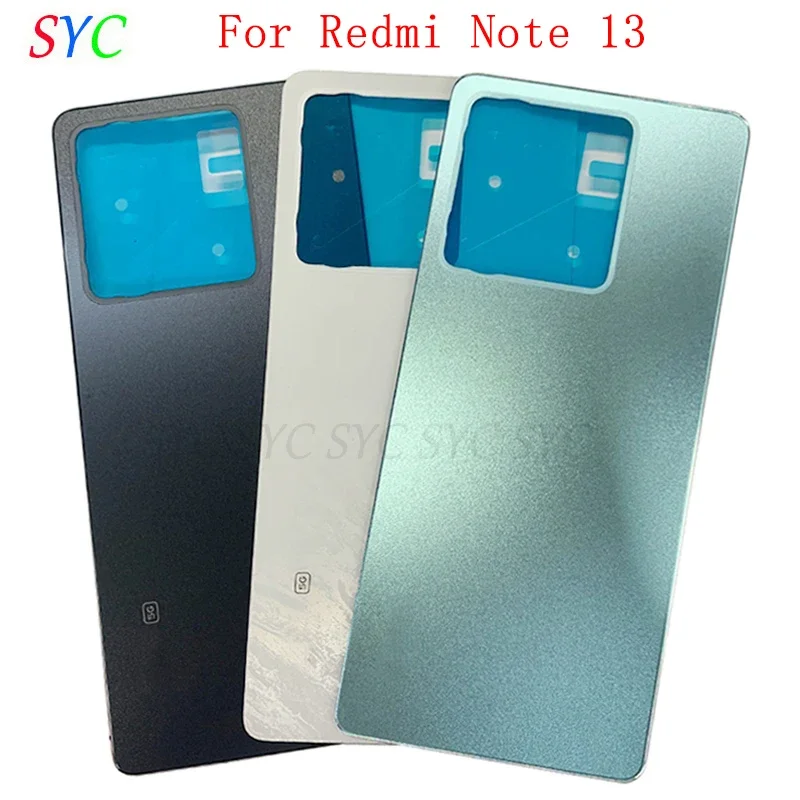 

Back Door Battery Cover Housing Case For Redmi Note 13 Rear Cover with Logo Repair Parts