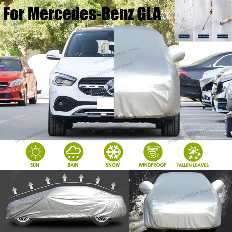 

For Mercedes-Benz GLA Auto parts Anti snow Anti dust Sunscreen Anti-uv Anti peeling paint And Anti Rainwater 210t car cover