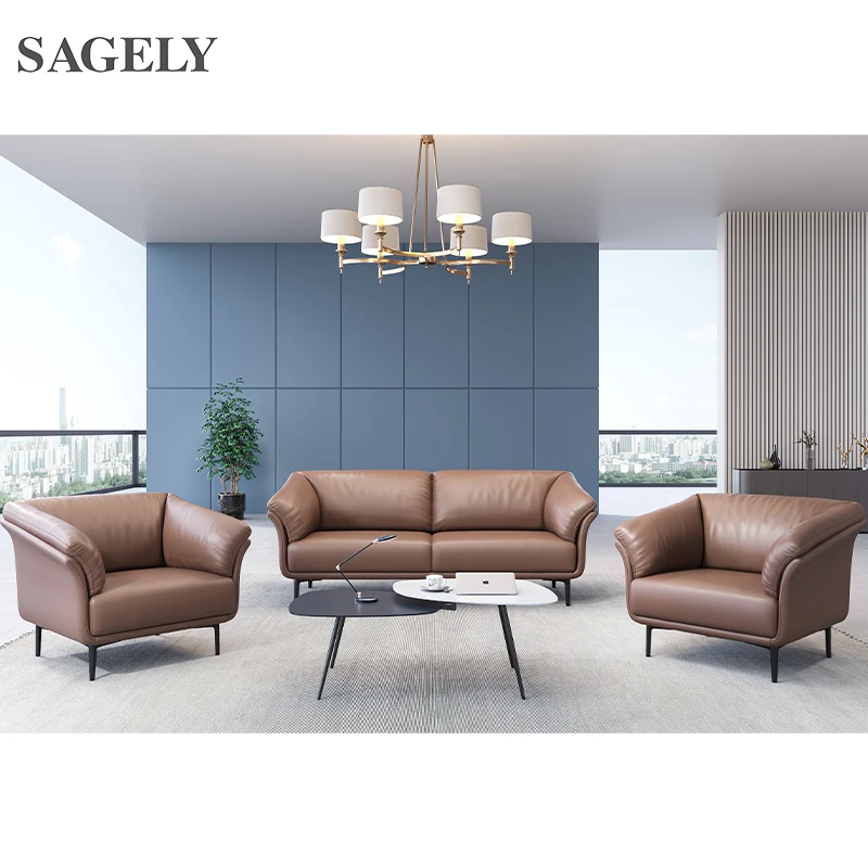 

Sofa Furniture Modern Leather Executive Office Sofa Living Room Sofa Set