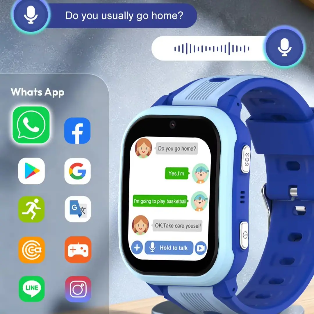 Wonlex 4G Kids Smart Watch KT41 GPS Real-time Location 2+16GB Memory Dual Camera Video Call APP Download SmartWatch for Children view 6