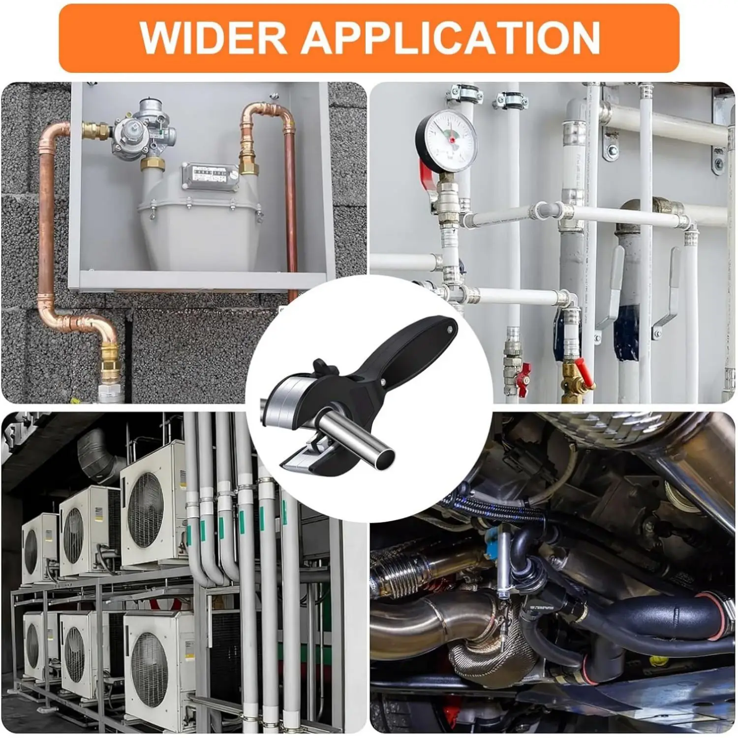 Ratschenrohrschneider 2-in-1 für eng anliegende Röhren und Entgratungswerkzeug – Kompakter Ratschenschneider für Kupfer, PVC und weiches Metall – Detail 7