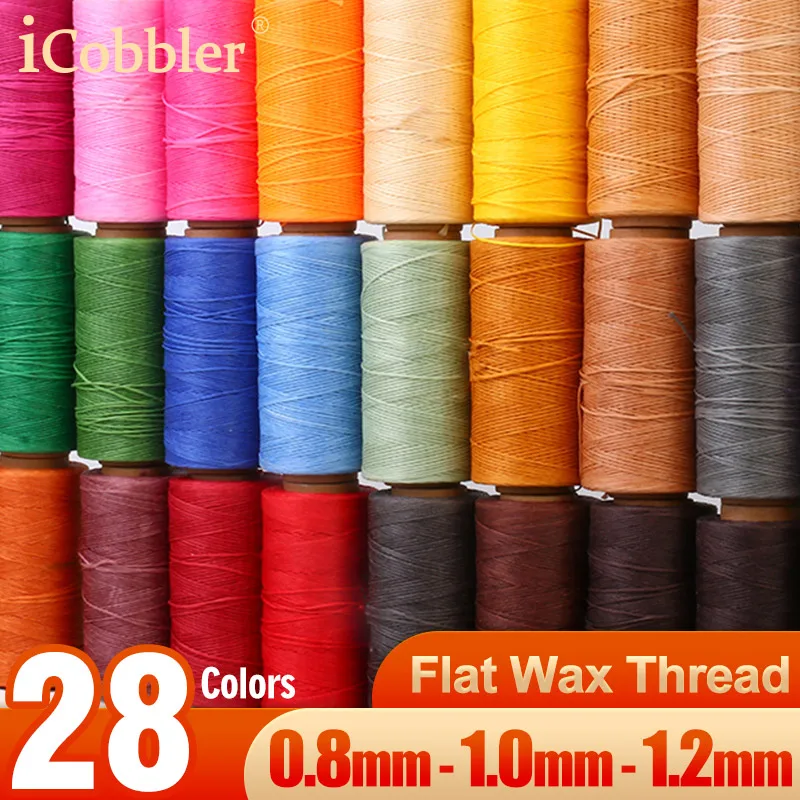 0.8/1.0/1.2mm Waxed Polyester Twine Cord Macrame Braided Bracelet Making Beading Thread String Trim Cord for Jewelry Necklace