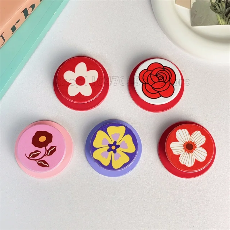 

Korean Cute Cartoon Flower Magnetic Holder Grip Tok Griptok Phone Stand Holder Support for IPhone 15 for Pad Magsafe Smart Tok