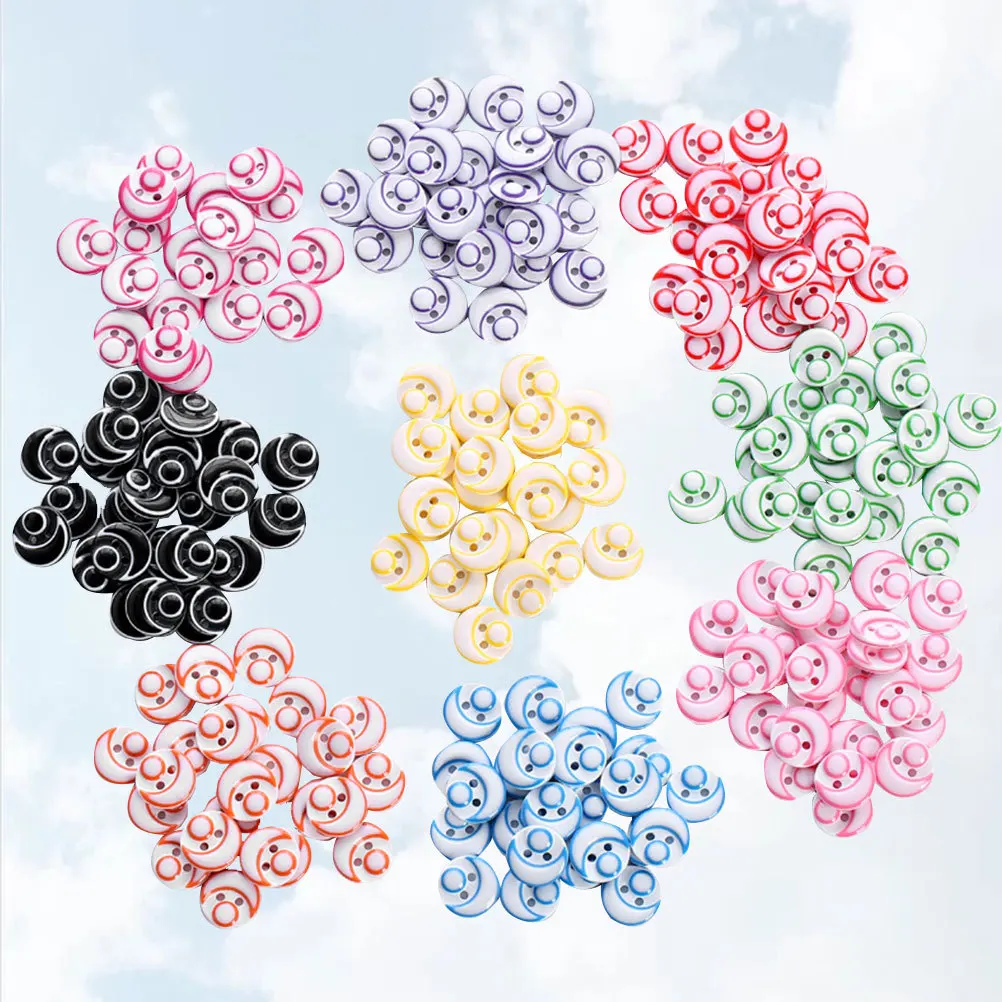 

120Pcs Resin Buttons for Crafting Unique Design Smooth Touch Sewing Knitting Scrapbooking Handmade Artwork Button Crafts