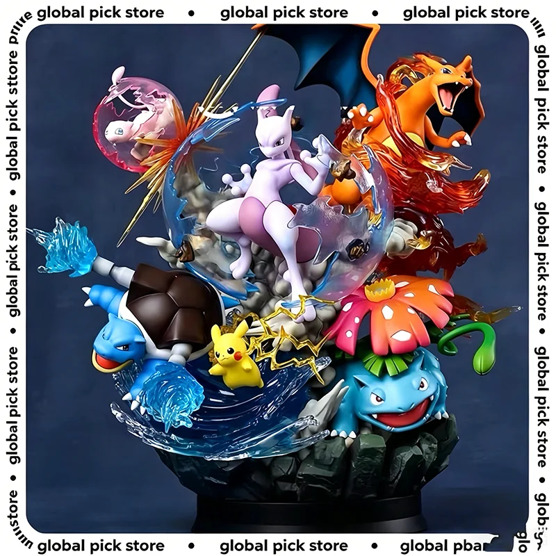 Figurine d'action Anime Pokémon Reverse Dream Pet Pikachu Evolution Group GK, modèle de jouet, décoration Anime, petits cadeaux et jouets Sprite Frog