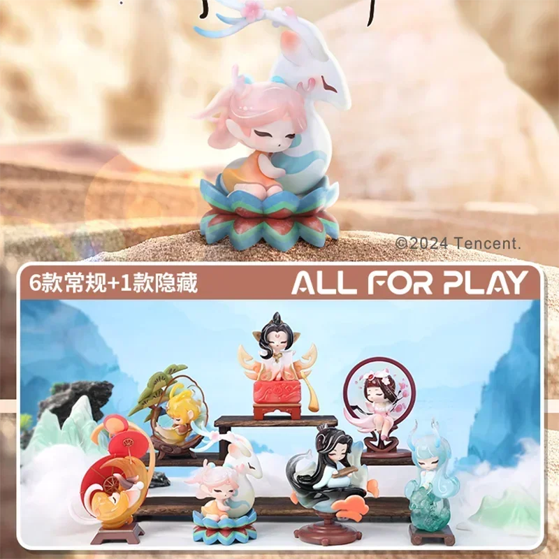 Play Point Unlimited King of Glory Canyon Elegance Collection Series Mystery Box Original Figure Collection Model Doll Toys