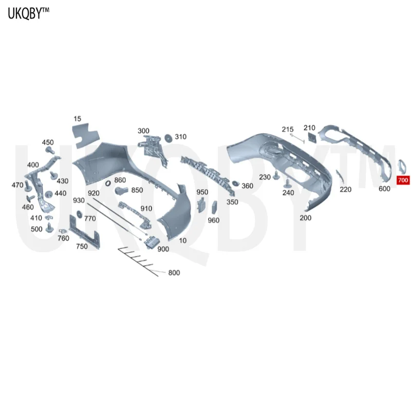 バンパートリムストリップロックナットA 2548858400   A 2548858300