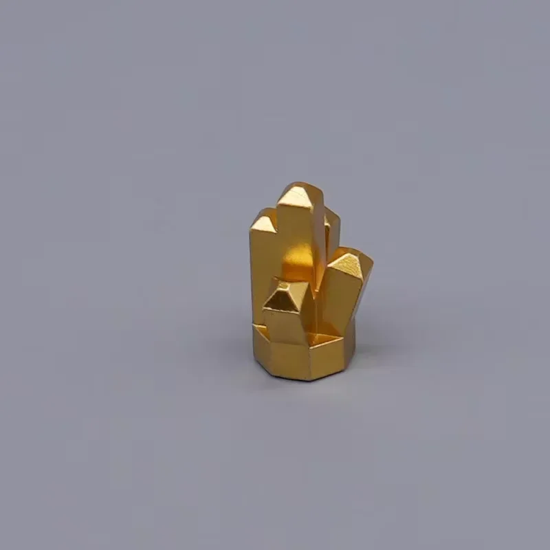 Small  Building Block Treasure Gem Gold Coin Money Model Golden Eggs Gold and Silver Spray Paint Compatible with LEGO DIY Part