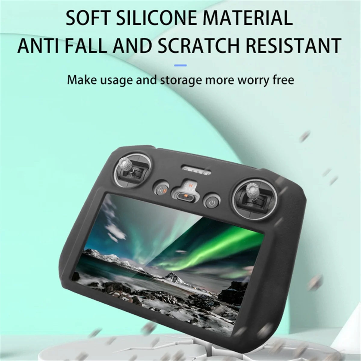 Силиконовый чехол QA88X для DJI Flip/Air 3S/Mavic 3/RC/RC 2, защитный чехол от царапин, солнцезащитный козырек, аксессуары серого цвета