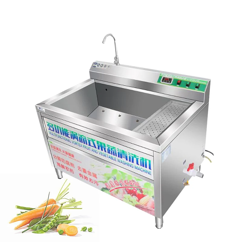 

304 Stainless Steel Automatic Vegetable Potato Ginger Washing Machine Fruit Strawberry Apple Cleaning Machine