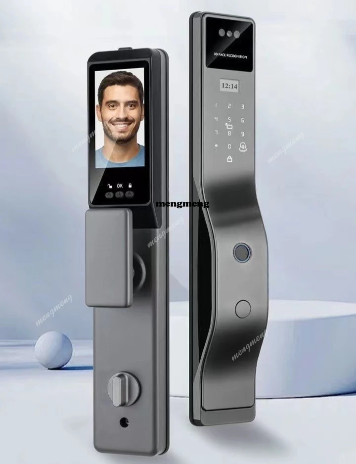 Facial recognition fingerprint lock Home security door Electronic smart door lock Home entry door lock