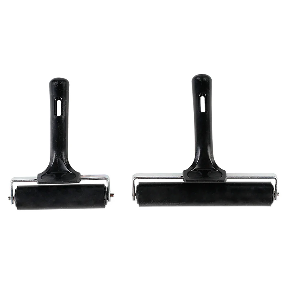 15X6Cm Alat Cetak Rol Karet Hitam Persediaan Stempel Rol Distribusi Tinta Rol Cat Rol Stempel Karet