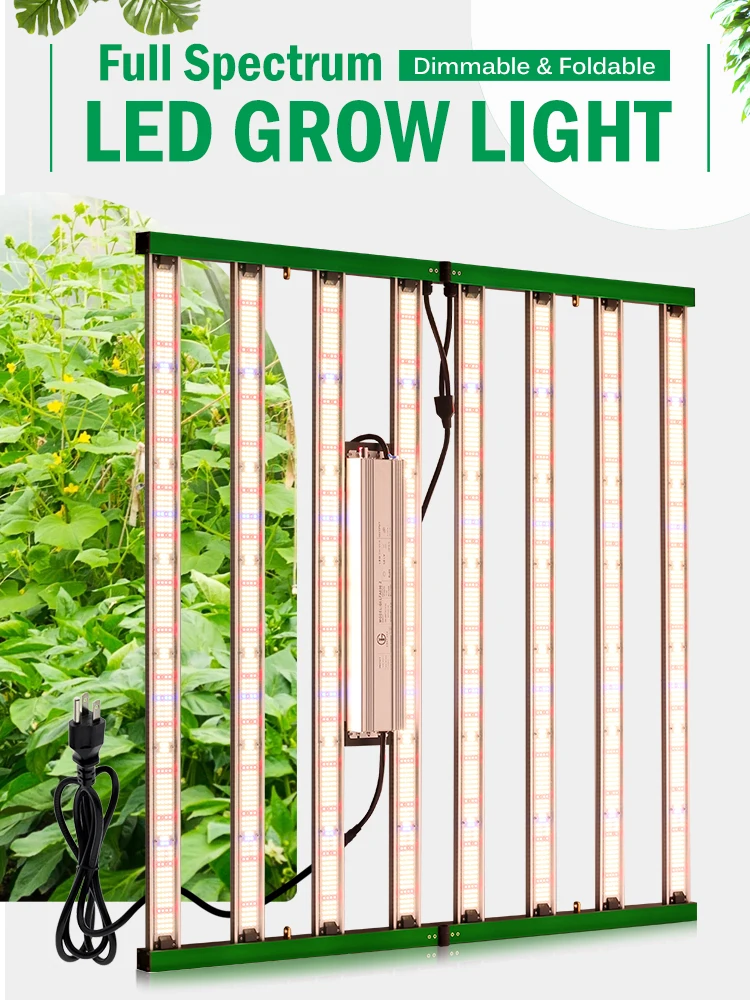Vollspektrum-LED-Wachstumslicht SMD3030 400 W 800 W 1200 W 3000 W K Rotes IR-UV-Licht 1650umol/ond/s Hohe PPFD-Lampe für Pflanzen