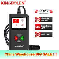 2025new KINGBOLEN YA206 Code Reader Car Scanner Engine check OBDII EOBD Battery Test Auto Diagnostic Tool OBD2 Scanner PK CR3001
