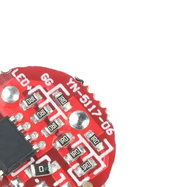 17/20mm LED Flashlight Driver Board DC3.7-4.2V 1 Gear Fit 6-15W Bead Output 1.8-2.3A for 18650 Battery DIY Flashlight