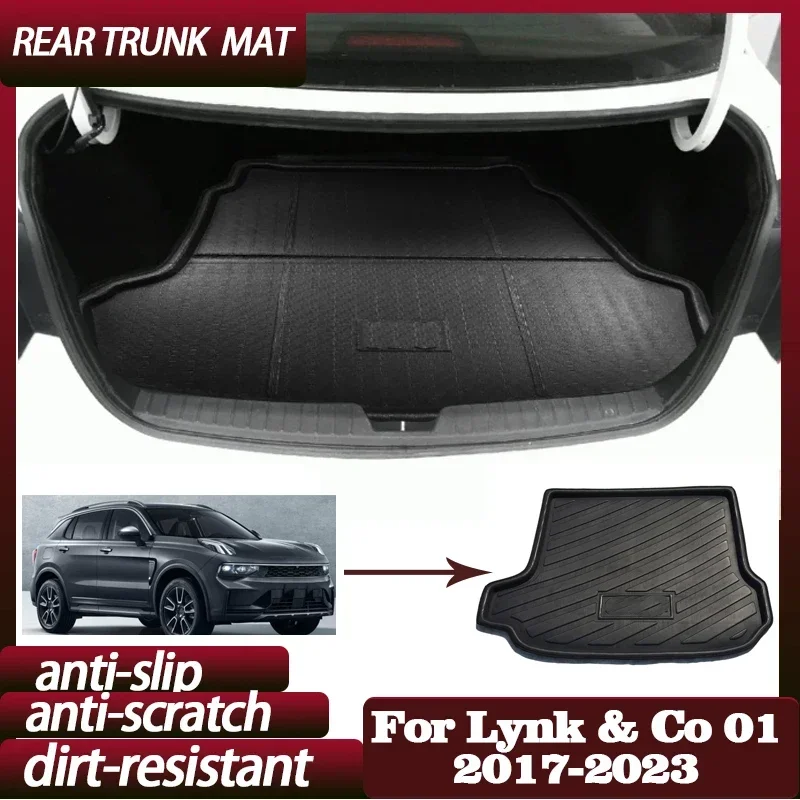 

Для Lynk & Co 01 CX11 2017~2023: Водонепроницаемый, устойчивый к царапинам коврик-вкладыш в багажник, защитный коврик для пола, аксессуар для автомобиля