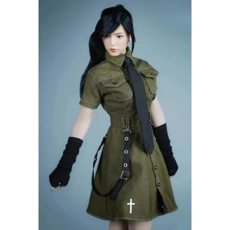 1/6 مقياس موضة ملابس الجندي الإناث فستان بأزرار ملابس العمل تنورة الجوارب نموذج ل 12 "Tbl S17 لعبة أرقام الجسم #2
