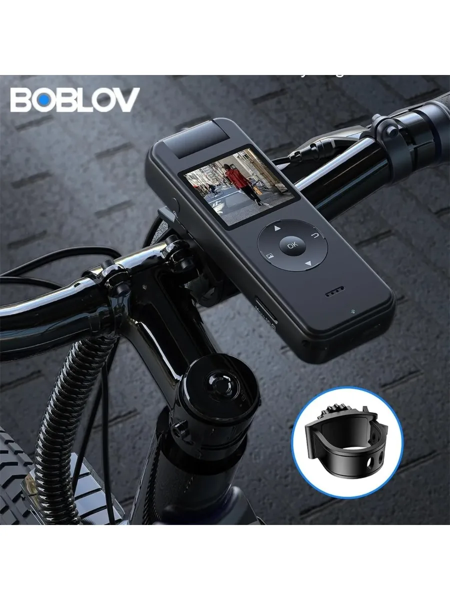 AliExpress BOBLOV A27 Body Camera 2K HD 6H Long Battery Life Recording Cam 180° Rotatable Lens  Wearable Mini Camera For Riding Bike