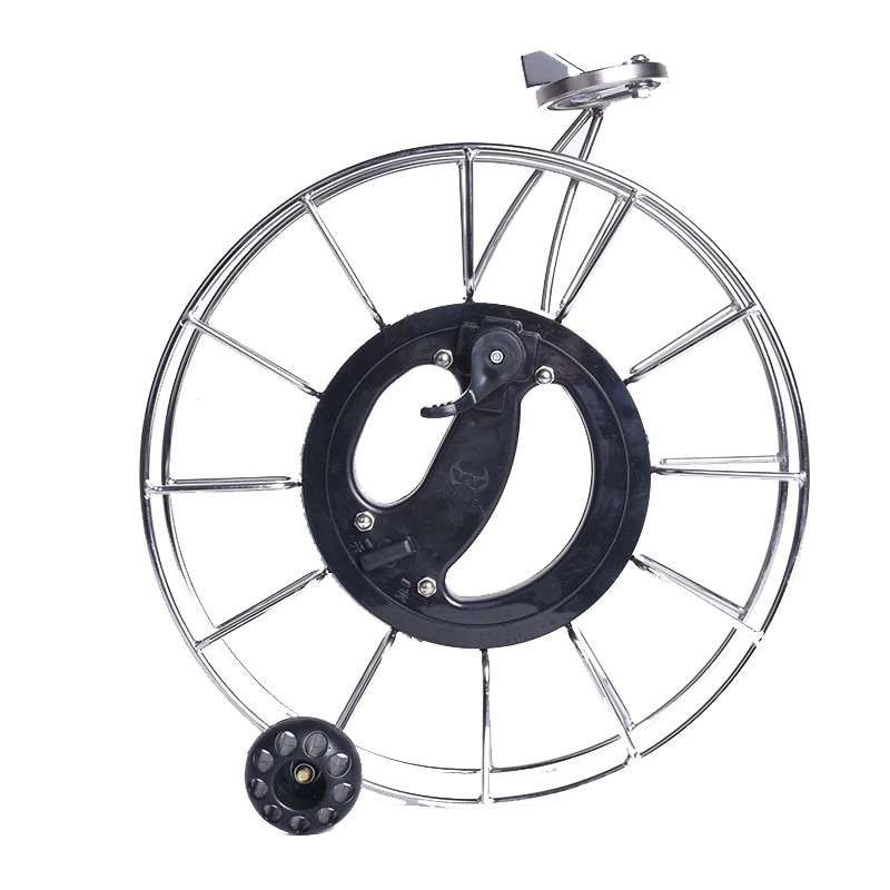 Gratis verzending 28 cm grote kite reel voor volwassenen kite wiel roestvrijstalen reel professionele kite fabriek kevlar lijn sterke vliegers