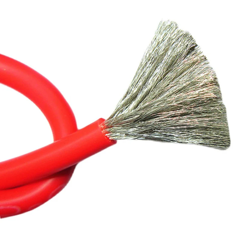 18 6AWG Silikonowy kabel elektryczny Elastyczny 16 14 11 10 9 8 AWG 50mm2 70mm2 95mm2 120mm2 Drut silikonowy Drut miedziany cynowany 200 ℃ — zdjęcie 4