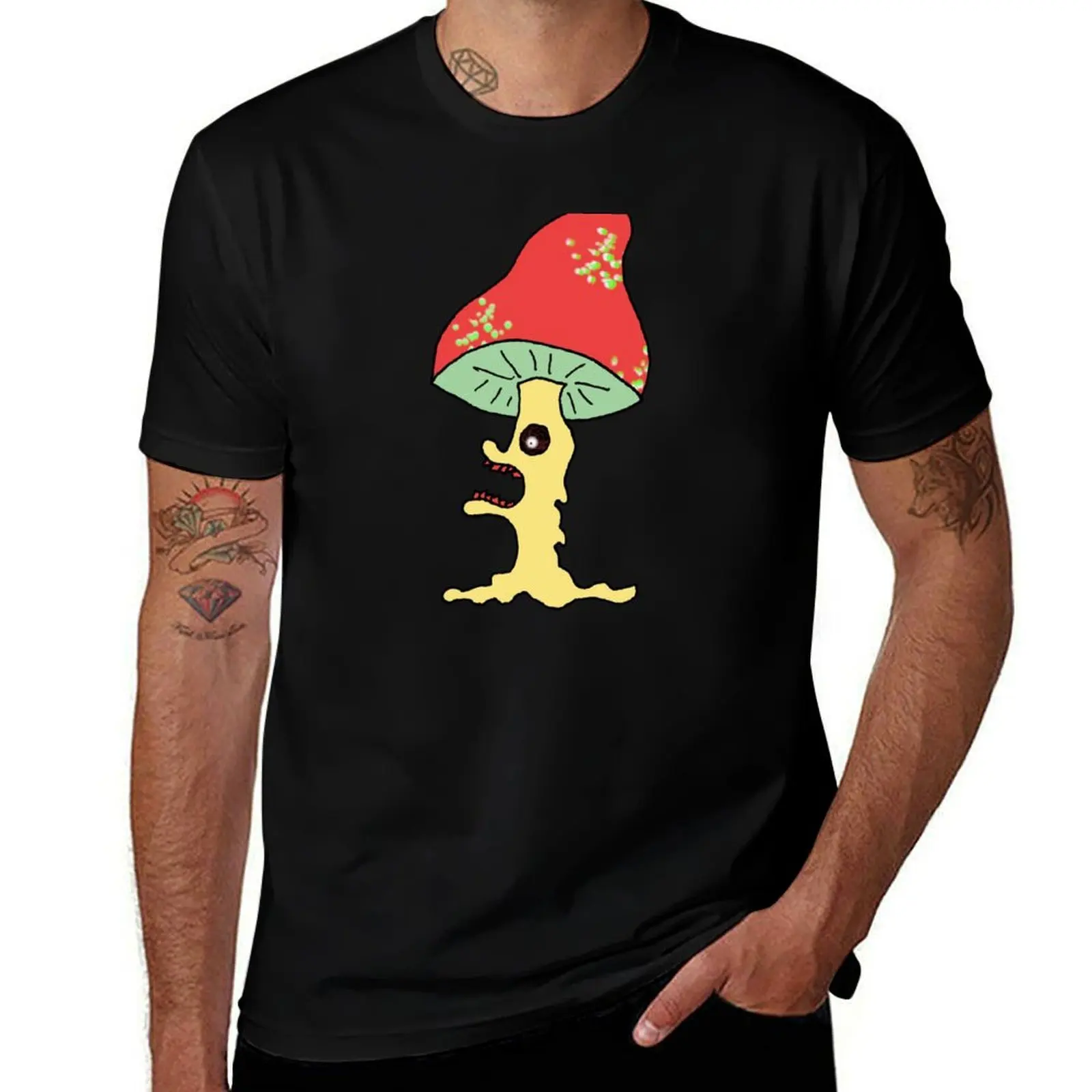 Ashley's Trippy Mushroom Creature T-Shirt Christmas Casual Tee Shirt T-Shirt