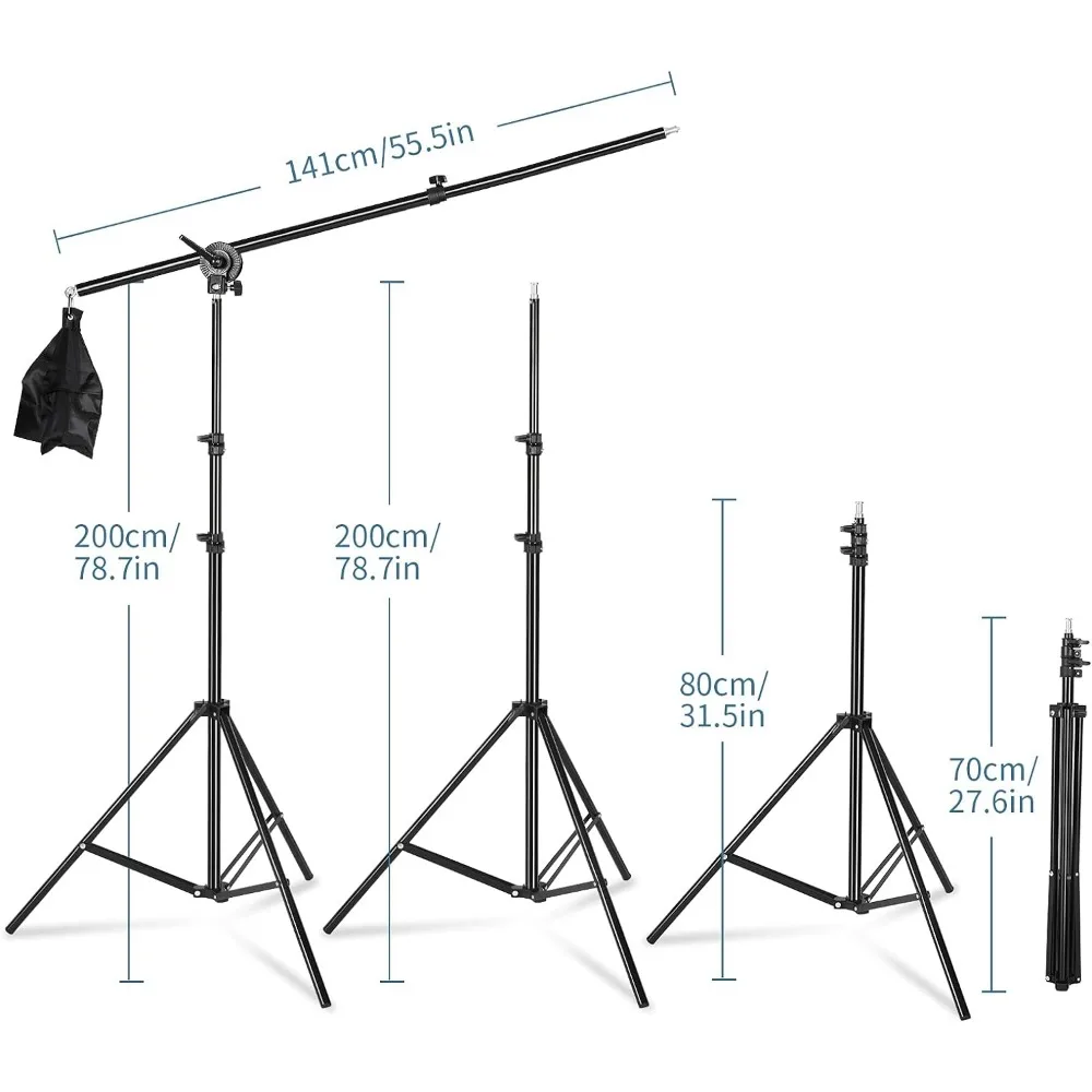 Imagem -03 - Fotografia Softbox Kit Iluminação Sistema de Iluminação Contínua Equipamento Fotográfico Soft Studio Light Suportes de Iluminação Conveniente c