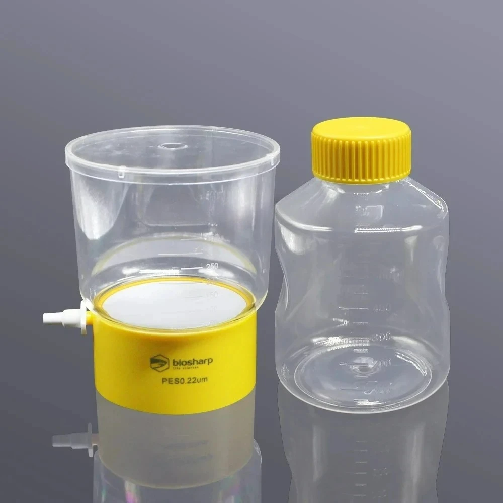 Filtration Sterilization of Cell Culture Fluid/Sera/Buffer 0.22um Biosharp Laboratory Vacuum Filtration System PES Membrane