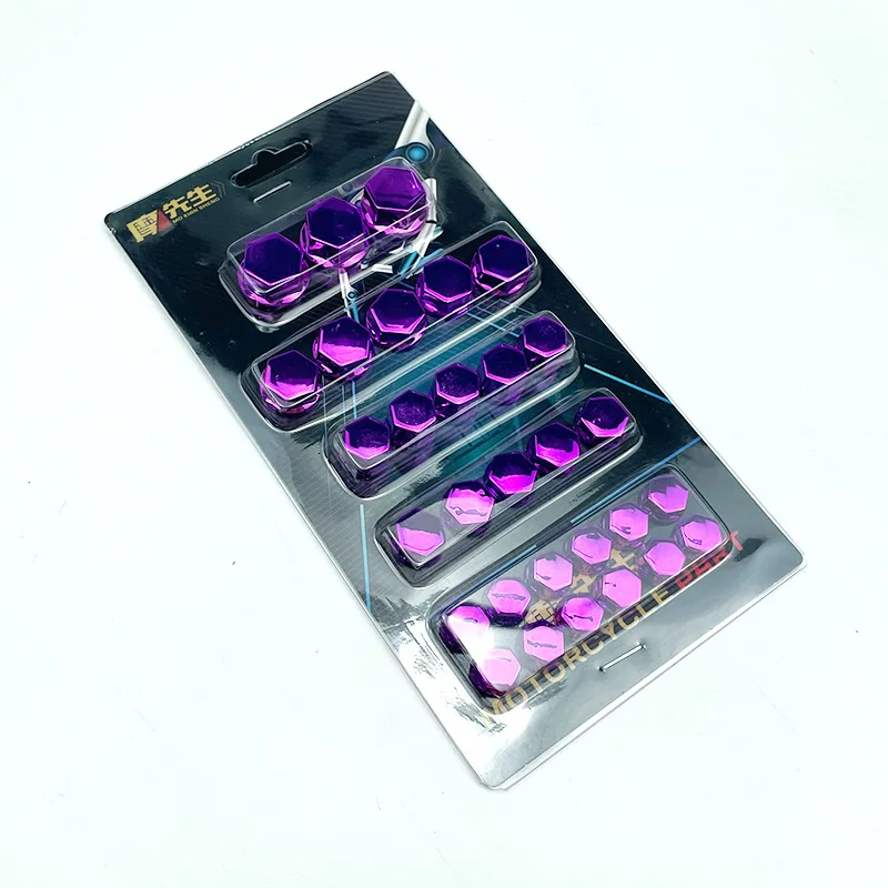 30pcs 1.4/1.2/1/0.8CM Motorcycle Modification Screw Cap Decoration for Motor Scooters Electric Car Colored Nut Cover Accessorie