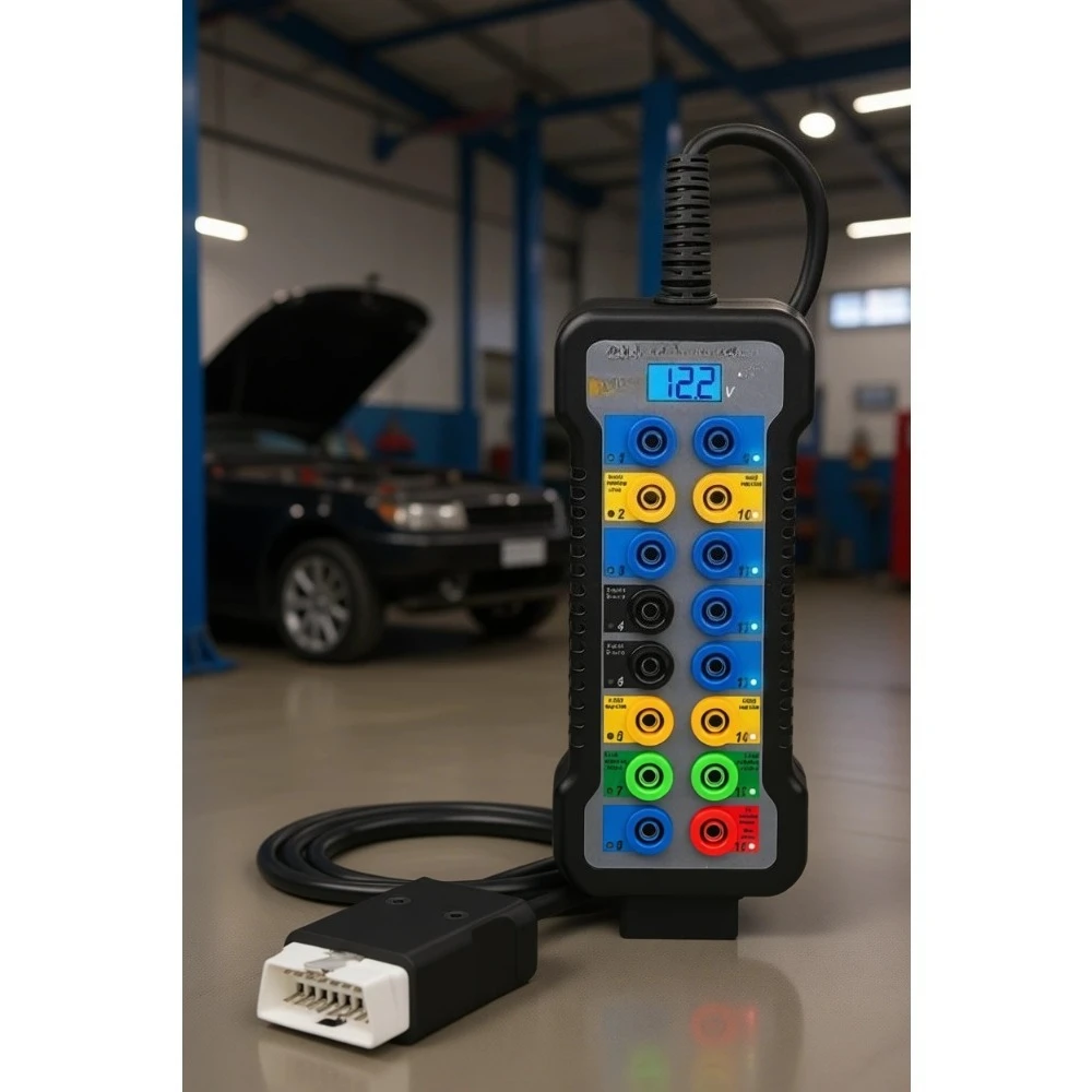 

16-контактный диагностический блок OBDII с ЖК-дисплеем для определения протоколов и тестирования связи с ЭБУ