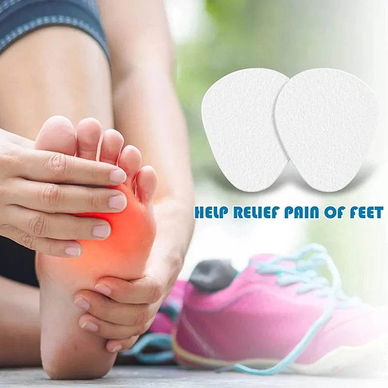 Almohadillas metatarsianas de fieltro para mujeres y hombres, alivio del dolor en el antepié, soporte para neuroma, plantillas ortopédicas, cojín cómodo, medio inserciones