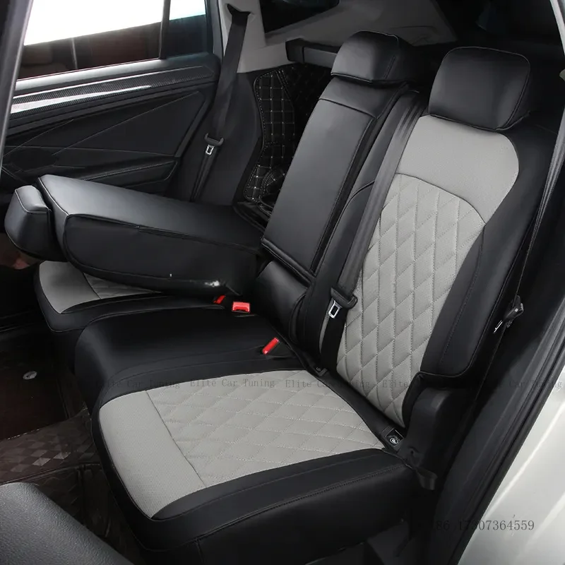Customized PVC Leather Car Seat Covers Well Fit for Toyota Full Set Breathable Car Seat Protector Cover Red Color