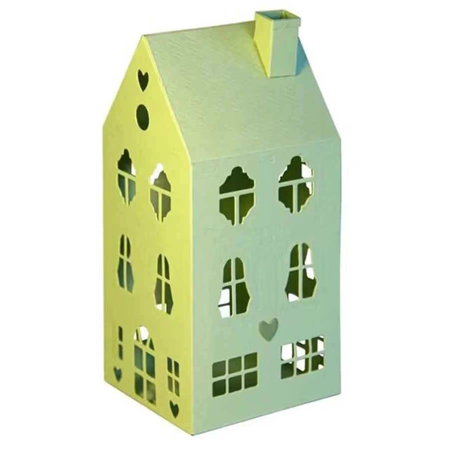 2025 neue Ankunft Winter 3D Weihnachten Warmes Haus Metall Schneiden Stirbt für DIY Sammelalbum Fotoalbum Karte, Der Schablonen