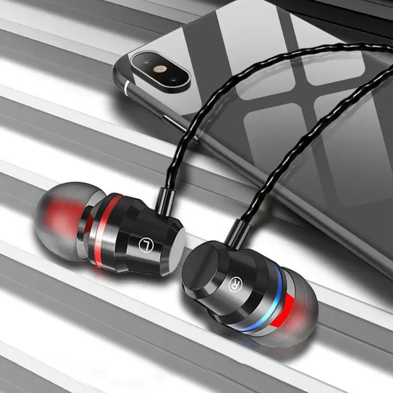 Type C Earphone In-Ear Wired Headphones With Mic For Huawei P30pro Noise Reduction Multiuse Music Bass MetalHandfree