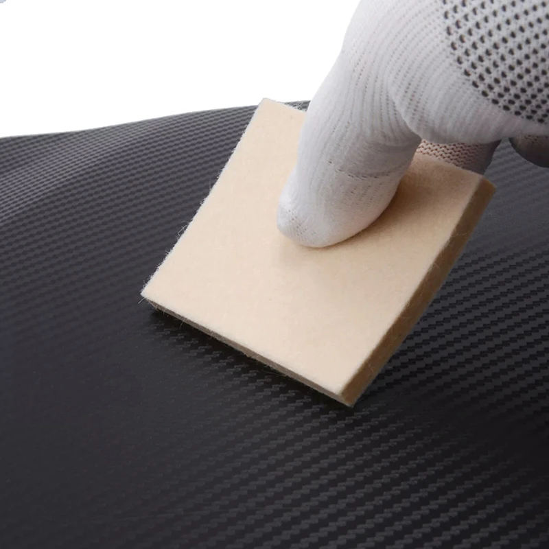 Versatile 100x70x10mm Wool Squeegee For Car Wrapping Vinyl Film Install Tool Window Wash Wiper Scraper Car Sticker Squeegee