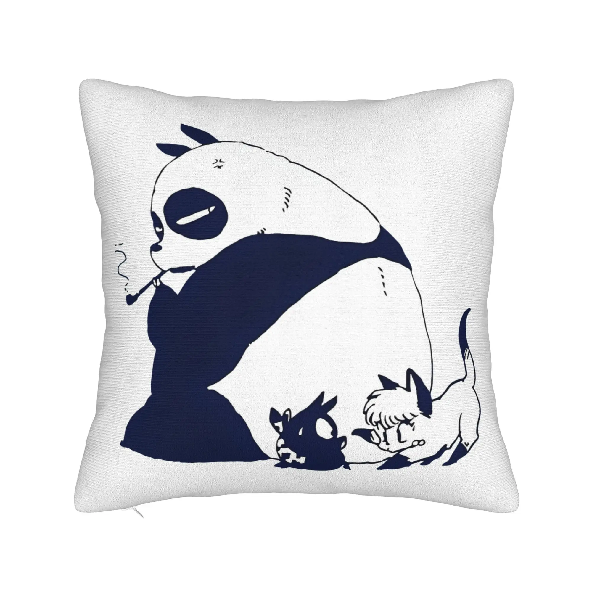 Ranma 1/2 Japanese Anime Panda Pillowcase Soft Cushion Cover Decoration  Throw Pillow Case Cover Home Zippered