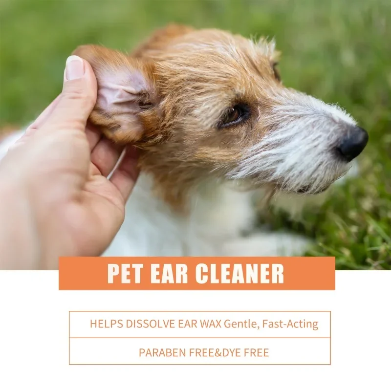 Pet Ear Drops, Universal Cleaning for Cats and Dogs, Ear Drops, Ear Wash Water for Earwax Cleaning, Cat Cleansing