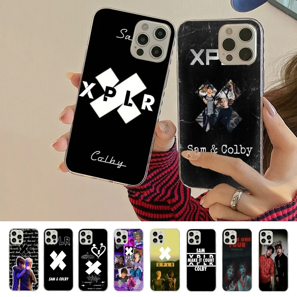 S-Sam and C-Colby X-XPLR Phone Case For iPhone 16 15 14 13 12 Mini 11 Pro XS Max X XR SE 6 7 8 Plus Soft Silicone Cover