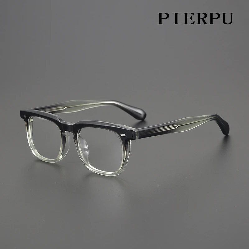 

Vintage Thick Acetate Frame Square retro eyewear Men Luxury brand Designer Myopia reading Women Prescription eyeglasses Glasses