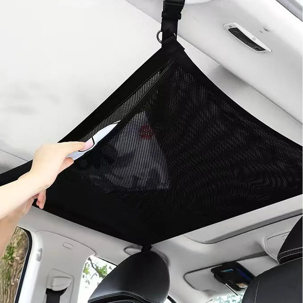 Car Ceiling Cargo Net Pocket for SUV, Truck, and Road Trips description 4