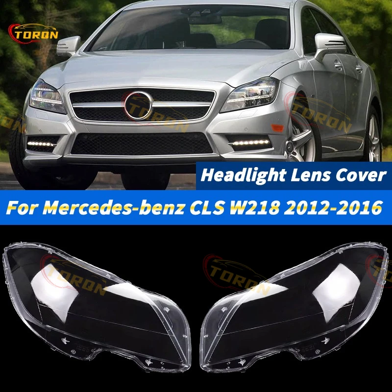 

For Mercedes-benz CLS W218 2012 2013 2014 2015 2016 Car Headlight Cover dust cover for headlights automobil parts accessori