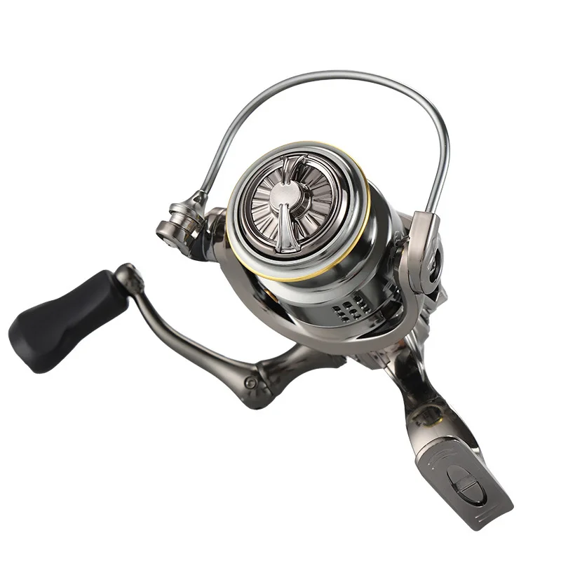 0513002 Spinning Fishing Reel 5.2:1 Gear Ratio Stainless Steel Right-Hand 300g Weight for Ocean Streams Rivers