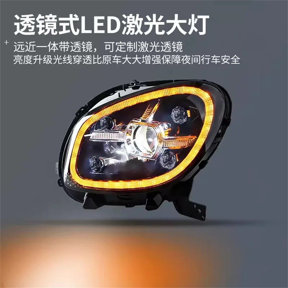 Car led front lamp Headlight Assembly for 16-19 Mercedes-Benz smart DRL daytime running Light turn signal 2pcs