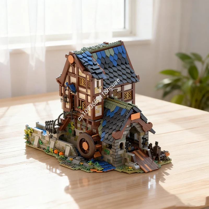

4062pcs MOC Medieval Sawmill Double Ideas And Model Building Blocks Christmas Gift Construction Toy DIY Creative Brick Kids